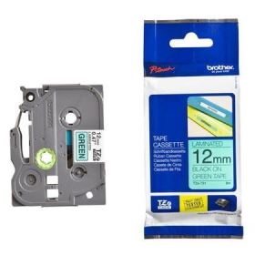 Nhãn in Brother TZe-731, Black on Green, 12mm x 8m