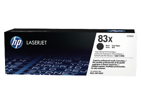 HP 83X High Yield Black Original LaserJet Toner Cartridge (CF283X)