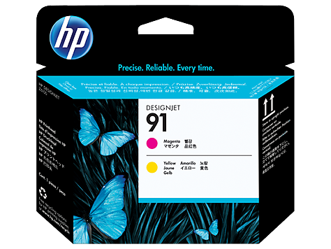 HP 91 MAGENTA AND YELLOW DESIGNJET PRINTHEAD (C9461A)