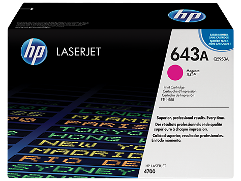 HP 643A MAGENTA ORIGINAL LASERJET TONER CARTRIDGE (Q5953A)