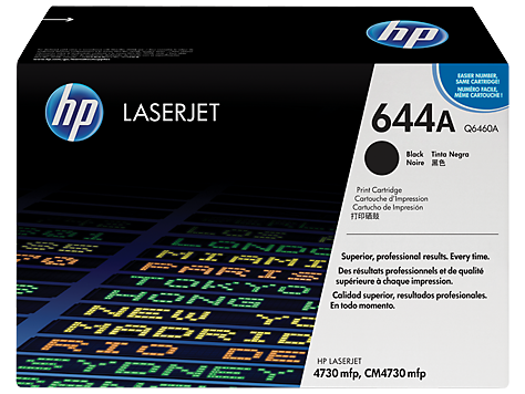 HP 644A BLACK ORIGINAL LASERJET TONER CARTRIDGE (Q6460A)