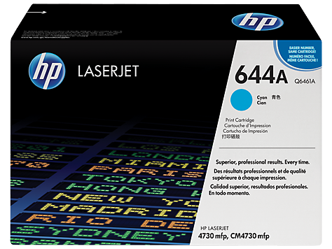 HP 644A CYAN ORIGINAL LASERJET TONER CARTRIDGE (Q6461A)