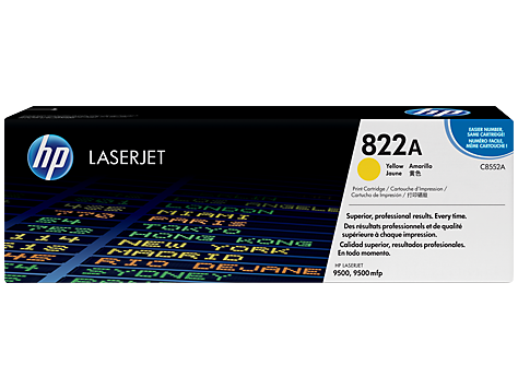 HP 822A YELLOW ORIGINAL LASERJET TONER CARTRIDGE (C8552A)