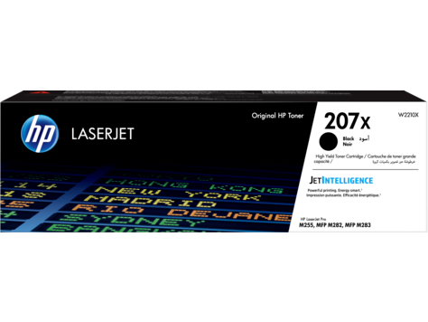 HP 207X HIGH YIELD BLACK ORIGINAL LASERJET TONER CARTRIDGE (W2210X)