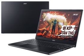 Laptop Acer Aspire 7 A715-76G-5806 – i5-12450H, RAM 16GB, SSD 512GB, RTX 3050, 15.6 inch FHD 144Hz, Win 11 – Màu đen – NH.QMFSV.002