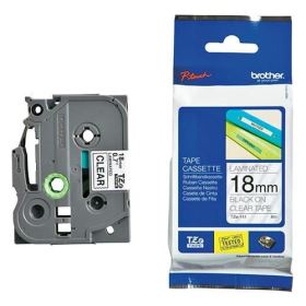 Nhãn in Brother TZe-141, Black on Clear, 18mm x 8m