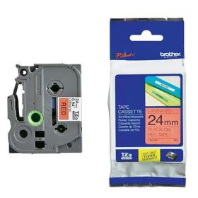 Nhãn in Brother TZe-451, Black on Red, 24mm x 8m