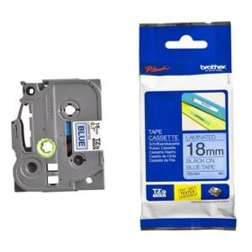 Nhãn in Brother TZe-541, Black on Blue, 18mm x 8m