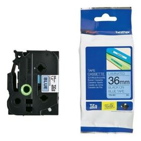 Nhãn in Brother TZe-561, Black on Blue, 36mm x 8m