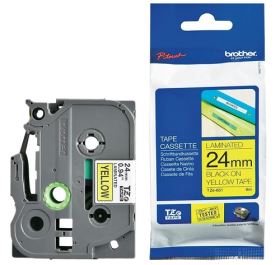 Nhãn in Brother TZe-651, Black on Yellow, 24mm x 8m