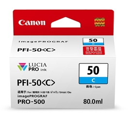 Mực in Canon PFI-50 Cyan Ink Tank (0535C001AA)