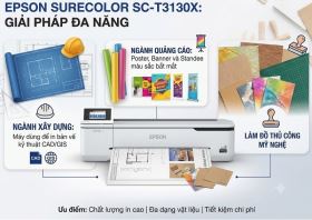 Epson SureColor SC-T3130X có phù hợp để in bản vẽ A1, CAD và GIS?