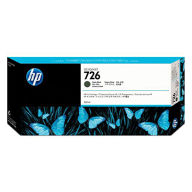 HP 726B 300-ml Matte Black DesignJet Ink Cartridge (3WX12A)