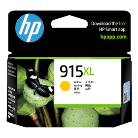 HP 915XL High Yield Yellow Original Ink Cartridge (3YM21AA)