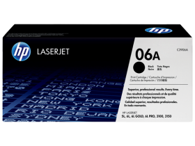 HP 06F Black LaserJet Toner Cartridge (C3906F)