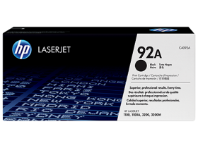 HP 92A Black Original LaserJet Toner Cartridge(C4092A)