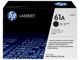 HP 61A Black Original LaserJet Toner Cartridge (C8061A)
