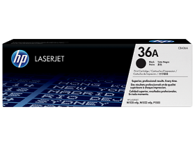 HP 36A Black Original LaserJet Toner Cartridge(CB436A)