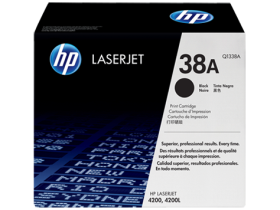 HP 38A Black Original LaserJet Toner Cartridge (Q1338A)