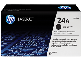 HP 24A Black Original LaserJet Toner Cartridge (Q2624A)