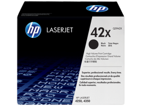 HP 42X High Yield Black Original LaserJet Toner Cartridge (Q5942X)