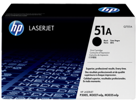 HP 51A Black Original LaserJet Toner Cartridge (Q7551A)