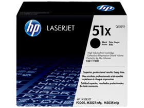 HP 51X High Yield Black Original LaserJet Toner Cartridge (Q7551X)
