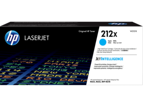 HP 212X High Yield Cyan Original LaserJet Toner Cartridge (W2121X)