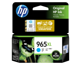 HP 965XL High Yield Cyan Original Ink Cartridge (3JA81AA)