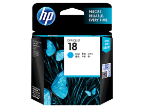 HP 18 Cyan Original Ink Cartridge (C4937A)