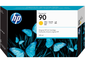 HP 90 225-ml Yellow Ink Cartridge (C5064A)
