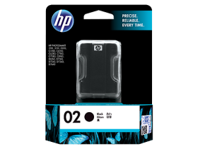 HP 02 Black Original Ink Cartridge (C8721WA)