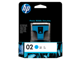 HP 02 Cyan Original Ink Cartridge (C8771WA)