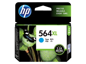 HP 564XL High Yield Cyan Original Ink Cartridge (CB323WA)