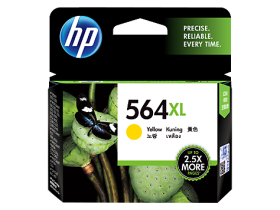 HP 564XL High Yield Yellow Original Ink Cartridge (CB325WA)