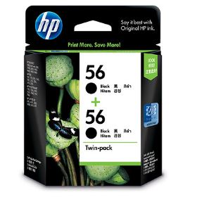 HP 56 2-pack Black Original Ink Cartridges (CC620AA)