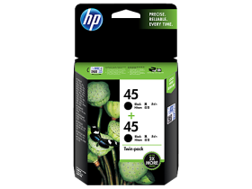 HP 45 2-pack Black Original Ink Cartridges (CC625AA)