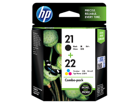 HP 21 Black/22 Tri-color 2-pack Original Ink Cartridges (CC630AA)