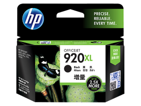 HP 920XL High Yield Black Original Ink Cartridge (CD975AA)