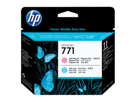 HP 771 Light Magenta/Light Cyan DesignJet Printhead (CE019A)