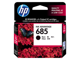 HP 685 Black Original Ink Advantage Cartridge (CZ121AA)