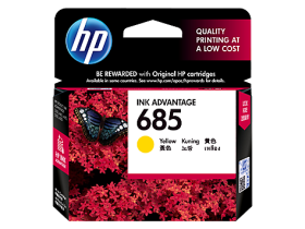 HP 685 Yellow Original Ink Advantage Cartridge (CZ124AA)