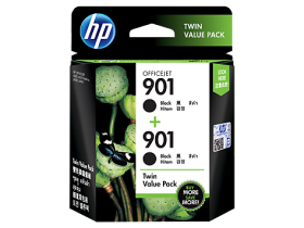 HP 901 2-pack Black Original Ink Cartridges (E5Y52AA)