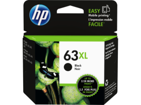 HP 63XL High Yield Black Original Ink Cartridge (F6U64AA)