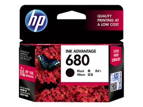 HP 680 Black Original Ink Advantage Cartridge (F6V27AA)