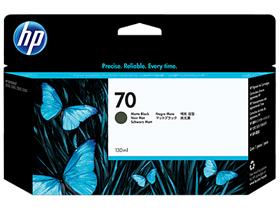 HP 70 130-ml Matte Black DesignJet Ink Cartridge (C9448A)