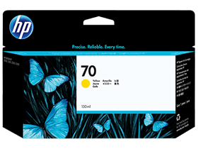 HP 70 130-ml Yellow DesignJet Ink Cartridge (C9454A)