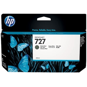 hp 727 300 ml matte black designjet ink cartridge c1q12a