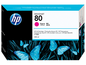 HP 80 350-ml Magenta DesignJet Ink Cartridge (C4847A)