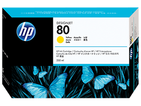 HP 80 350-ml Yellow DesignJet Ink Cartridge (C4848A)